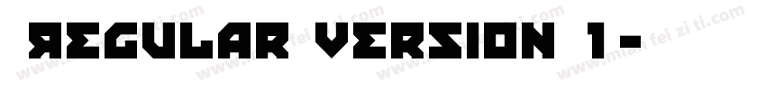 小愚 Regular Version 1字体转换